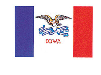 Annin Nylon Iowa Indoor State Flag, 3 X 5 ft, Item Number 023344