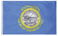 Annin Nylon South Dakota Heavy Weight Outdoor State Flag, 4 X 6 ft, Item Number 017370