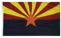 Annin Nylon Arizona Indoor State Flag, 3 X 5 ft, Item Number 023332