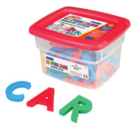 Educational Insights Jumbo Uppercase Magnetic Letters in Tub, 2-1/2 Inches, 3 to 6 Years, Set of 42, Item Number 070613