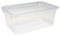 School Smart Storage Tray, 7-7/8 x 12-1/4 x 5-3/8 Inches, Translucent, Item Number 081967