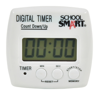 School Smart Count up/Count Down Timer, Digital, Item Number 084280