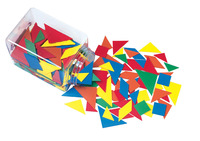 School Smart Tangrams, Assorted Colors, 210 Pieces 091453