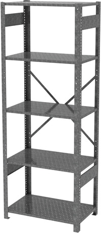 Greene Greenhouse Starter Shelving, 4 Perforated Shelves, 36 x 18 x 72 Inches 2136103
