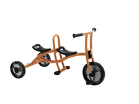 Childcraft Child Taxi Tricycle, 2 Seats, Orange, Item Number 1499057