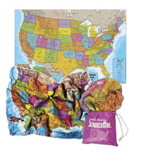 Round World Products US ScrunchMap, 24 x 36 in., Pack of 25, Item Number 1562627