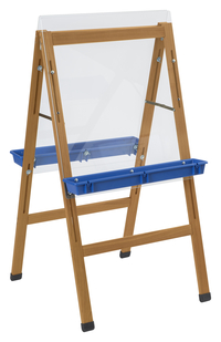 Childcraft Outdoor Easel, 2 Blue Paint Trays, 24 x 26-5/8 x 44-1/2 Inches, Item Number 2004412