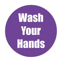 Healthy Habits Floor Stickers, Wash Your Hands, Purple, Item Number 2039734
