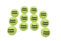 Sportime Pressure-Less Tennis Ball Trainers, Set of 12, Yellow Item Number 2098467