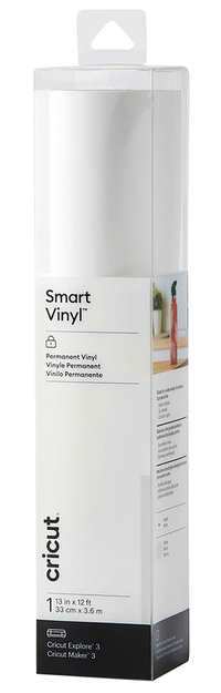Cricut Permanent Smart Vinyl, 13 Inches x 12 Feet, White Item Number, 2119396