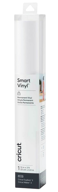 Cricut Permanent Smart Vinyl, 13 Inches x 3 Feet, White Item Number, 2119414