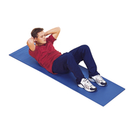 FlagHouse Individual Exercise Roll-Up Mat, Blue, 72 x 1/2 x 20 Inches 2120348