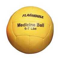 FlagHouse Synthetic Leather Medicine Ball, 6 to 7 Pounds 2121669