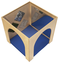 Childcraft Cozy Arch Cube with Cushion and Sensory Panel, Clear Top, 29-1/2 x 29-1/2 x 29-1/2 Inches Item Number 2128495
