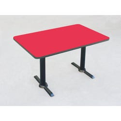 Image for Correll Rectangle Laminate Top Cafe Table with T-Mold from School Specialty