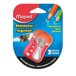 Maped Color'Peps 2-Hole Colored Pencil Sharpener, Assorted Colors, Item Number 2005013