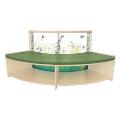 Image for Nature View Curve In Sofa, 54 x 17 x 24-1/4 Inches from School Specialty