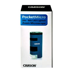 Image for Pocket Micro 20x-60x LED Lighted Zoom Microscope from School Specialty