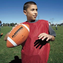 Image for FlagHouse Nylon Intramural Vest, Youth, Red from School Specialty