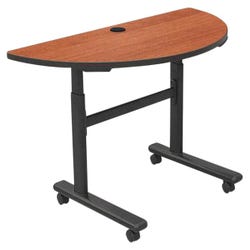 Image for MooreCo Sit/Stand Flipper Half Round Table from School Specialty