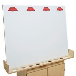 Image for Childcraft Wall-Mounted Painting Easel for Kids, 48-7/8 x 10 x 27-3/8 Inches from School Specialty