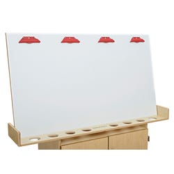 Childcraft Wall-Mounted Painting Easel for Kids, 48-7/8 x 10 x 27-3/8 Inches, Item Number 074534