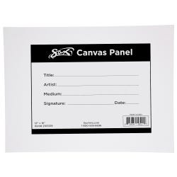 Sax Genuine Canvas Panel, 12 x 16 Inches, White, Item Number 2105319