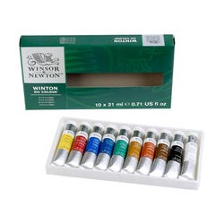 Image for Winsor & Newton Winton Oil Color Set, 0.7 Ounce Tubes, Assorted Colors, Set of 10 from School Specialty