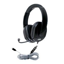 Image for HamiltonBuhl Mach-2 Headset with Gooseneck Microphone, USB-C, Black from School Specialty