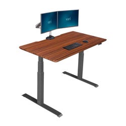 Image for VARI Electric Standing Desk, Dark Wood from School Specialty