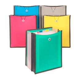 Image for C-Line Open Top Backpack File, 8-1/2 x 11 Inches, 7 Expanding Pockets, Assorted Colors from School Specialty