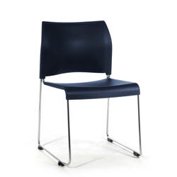 Image for National Public Seating Cafetorium Stack Chair, Plastic Seat/Back, Chrome Frame from School Specialty