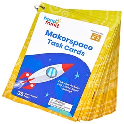 Image for hand2mind Makerspace Task Cards, Grades K to 2, With Ring, Set of 36 from School Specialty