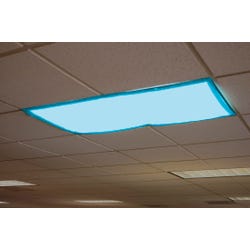 Image for Educational Insights Fluorescent Light Filter, 4 x 2 Feet, Tranquil Blue, Pack of 4 from School Specialty