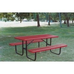 Image for UltraSite Heavy Duty Portable Walk Through Picnic Table, Rectangle, Diamond Pattern from School Specialty
