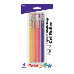 Pentel Mattehop Hybrid Gel Roller Pen, Assorted Fashion Colors, Set of 4 2132490