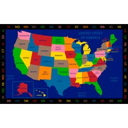 Image for Childcraft Geography United States of America Carpet, Rectangle from School Specialty