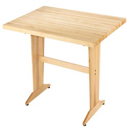 Image for Diversified Woodcrafts Extra Large Pedestal Table, 72 x 48 x 36 Inches, Almond Colored Plastic Laminate Top from School Specialty