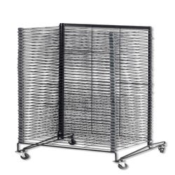 Image for Sax Mobile Drying and Storage Rack with Wheels, 40 Shelves, Steel, 26 x 25 x 40 Inches from School Specialty