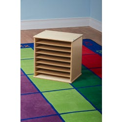 Image for Childcraft Wooden Puzzle Rack for Large-Knob Puzzles, 17-1/2 x 12-5/8 x 18-1/8 Inches, 8 Shelves from School Specialty