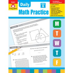 Image for Evan-Moor Daily Math Practice, Grade 6 from School Specialty
