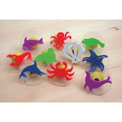 Image for Center Enterprises Giant Sea Creatures Stamp Set with Storage Case, 3 Inch Diameter, Set of 10 from School Specialty