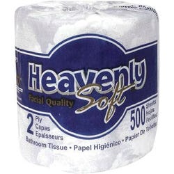 Image for Heavenly Soft Toilet Paper, 500 Sheets per Roll, 2-Ply, Fiber, Pack of 96 from School Specialty