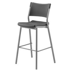Image for National Public Seating Cafe Stool,30 inch High, Plastic Seat from School Specialty