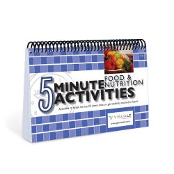 Image for Visualz 5 Minutes Nutrition and Food Activities Book, 8-1/2 x 11 Inches from School Specialty