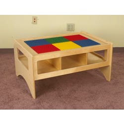 Childcraft Toddler Multi-Purpose Play Table with Storage and Building Top, 36 x 26 x 18 Inches, Item Number 1468532