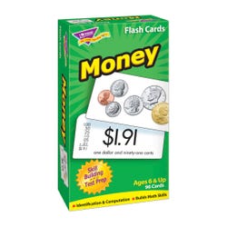 Image for Trend Enterprises Money Flash Cards, Set of 96 from School Specialty