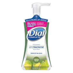 Dial Complete Foaming Pump Soap, Fresh Pear Scent, 7.5 oz, Pack of 8, Item Number 1471342