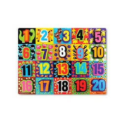 Melissa & Doug Jumbo Numbers Chunky Puzzle, Item Number 1609336