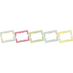 Barker Creek Beautiful Chevron Name Badges, 3-1/2 x 2-3/4 Inches, Set of 45, Item Number 1497766